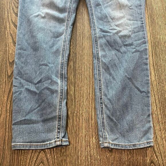 Old Navy Super Skinny Jeans High Rise Whiskering Denim Medium Wash Blue Size 14 - Picture 4 of 12